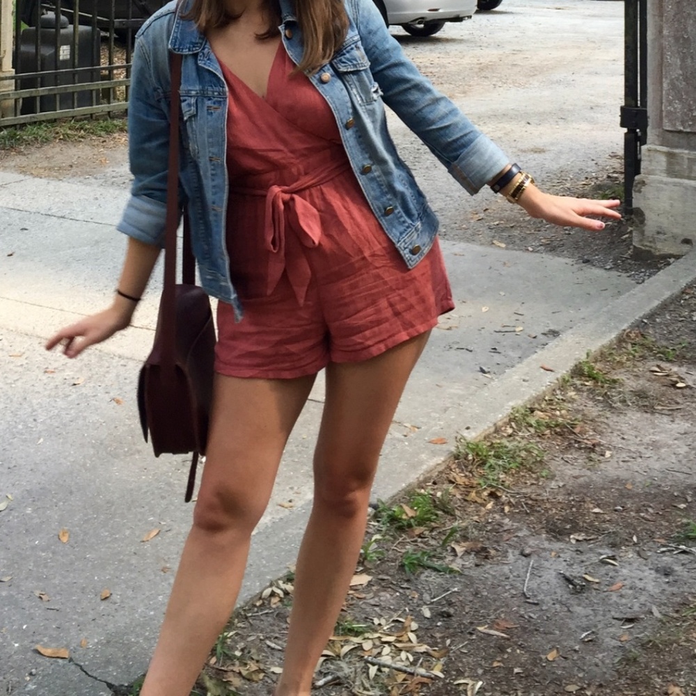 Free People Pink Romper